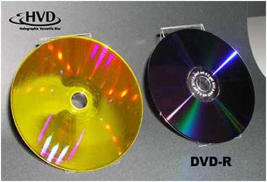 Holographic Video Disc and a DVD