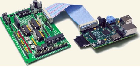 Gertboard (left) & Raspberry Pi(Right)